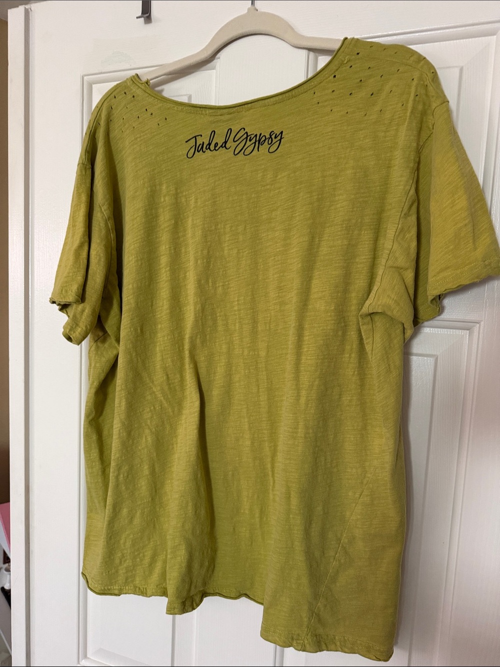 Jaded Gypsy Women's Distressed Butterfly Graphic Tee - Picture 4 of 4
